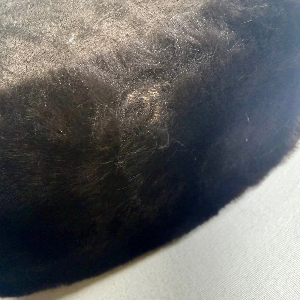Vintage Seifter Associates Brown Real Fur Leather Winter Hat Made n Italy Unisex